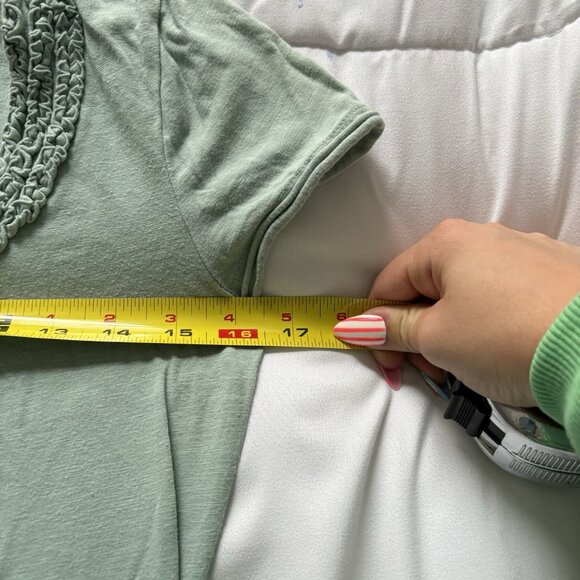 Vintage 90s Y2K Mint Green Womens Size 6 Green T Shirt Baby Tee Round Neck - Picture 5 of 8